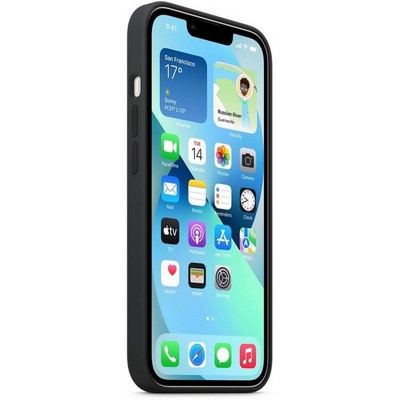 Накладка силиконовая MItrifON для iPhone 13 Pro (6.1") без логотипа Black Черный №18 - фото 22935