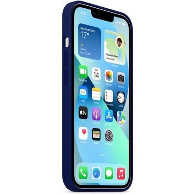 Накладка силиконовая MItrifON для iPhone 13 Pro (6.1") без логотипа Ультрамарин №63 - фото 22953