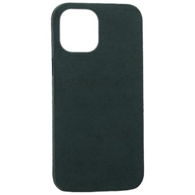 Накладка бархатная MItrifON для iPhone 12 Pro Max (6.7") без логотипа Зеленая - фото 24551