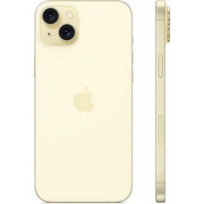 Смартфон Apple iPhone 15 Plus 128 ГБ, Dual: nano SIM + eSIM, желтый - фото 34663