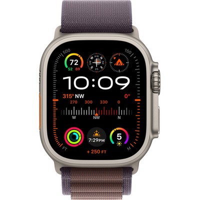 Умные часы Apple Watch Ultra 2 GPS + Cellular, 49 мм, корпус из титана, ремешок Alpine цвета индиго - фото 35314