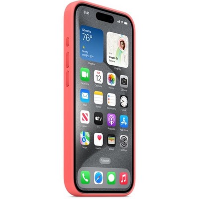 Чехол Apple iPhone 15 Pro Silicone Case with MagSafe - Guava - фото 35537