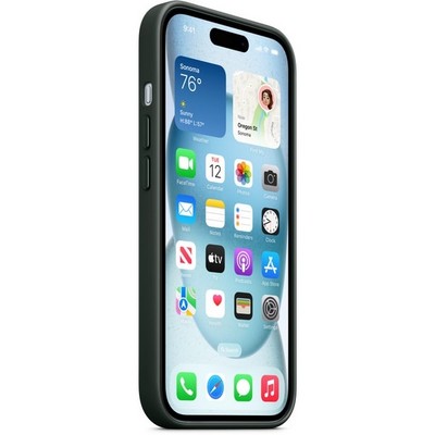 Чехол Apple iPhone 15 FineWoven Case with MagSafe - Evergreen - фото 35674