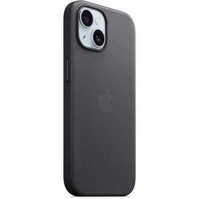 Чехол Apple iPhone 15 FineWoven Case with MagSafe - Black - фото 35583