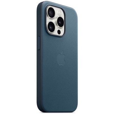 Чехол Apple iPhone 15 Pro FineWoven Case with MagSafe - Pacific Blue - фото 35602