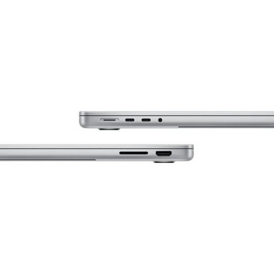 Ноутбук Apple MacBook Pro 14 2023 (Apple M3 Pro, 11-core CPU, 14-core GPU, 18Gb, 512Gb SSD) MRX63, серебристый - фото 36188