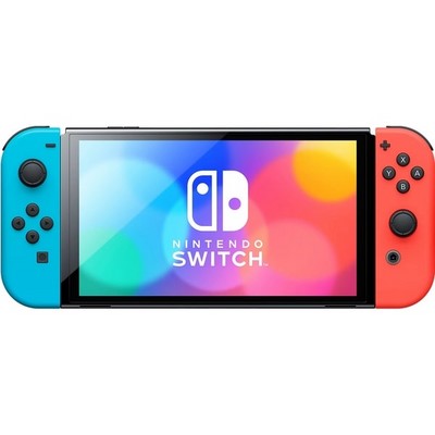 Игровая консоль Nintendo Switch OLED 64GB Neon Blue/Neon Red - фото 36274