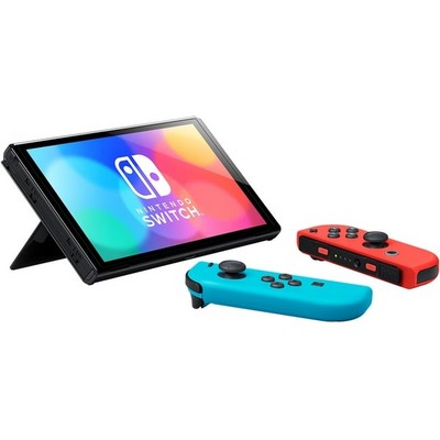 Игровая консоль Nintendo Switch OLED 64GB Neon Blue/Neon Red - фото 36276