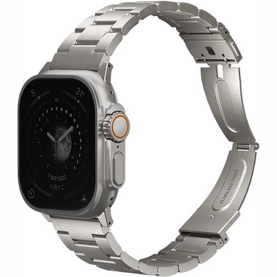 Браслет Uniq Osta Steel для Apple Watch 49/45/44/42 мм, серебристый - фото 38748