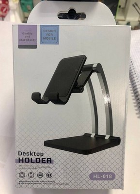 Держатель-подставка Desktop Holder HL-018 для телефона/ планшета универсальный черный - фото 41147