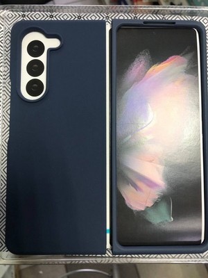 Чехол Piblue для Samsung Z Fold 5 пластиковый синий - фото 41153