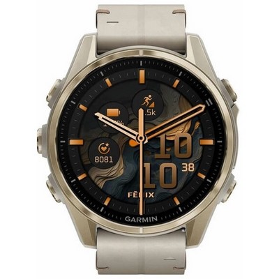 Умные часы Garmin Fenix 8 43mm Amoled Sapphire Soft Gold Leather 010-02903-40 - фото 42082