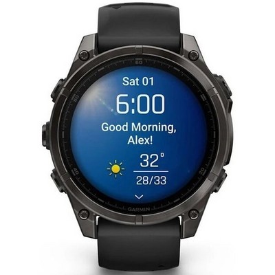 Умные часы Garmin Fenix 8 47mm Amoled Sapphire Titanium Carbon Gray 010-02904-21 - фото 42097