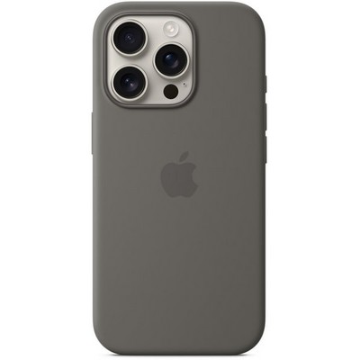 Чехол Apple iPhone 16 Pro Silicone Case with MagSafe – Stone Gray - фото 42998