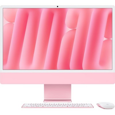 Моноблок Apple iMac 24" Retina 4,5K 2024 (M4, 10-Core CPU, 10-Core GPU, 24 Гб, 512 Гб SSD) MD2U4, розовый - фото 44344
