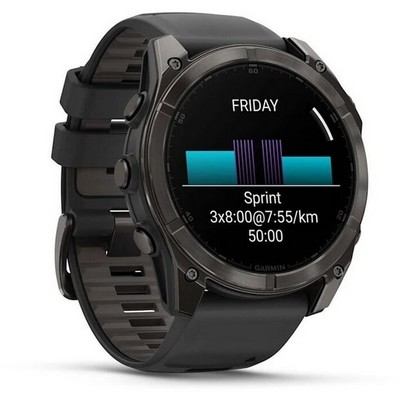 Умные часы Garmin Fenix 8 51mm Amoled Sapphire Titanium Carbon Gray 010-02905-21 - фото 44653
