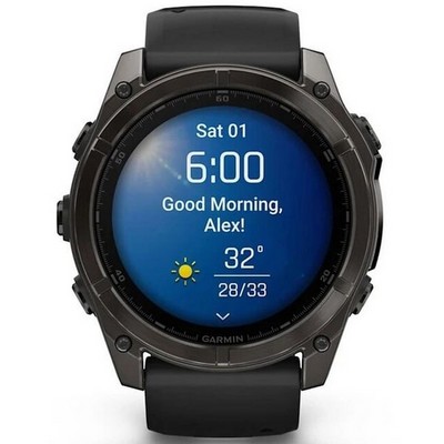 Умные часы Garmin Fenix 8 51mm Amoled Sapphire Titanium Carbon Gray 010-02905-21 - фото 44654