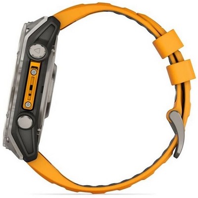 Умные часы Garmin Fenix 8 51mm Amoled Sapphire Titanium Spark Orange 010-02905-11 - фото 44683