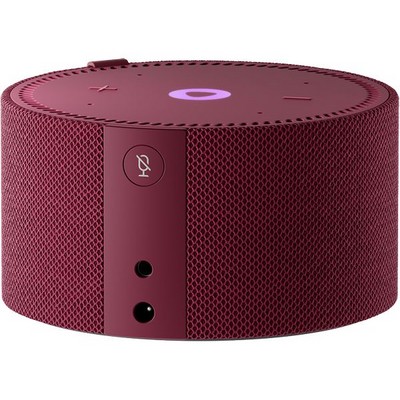 Умная колонка Яндекс Станция Мини (с часами), красный гранат - фото 46341