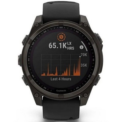 Умные часы Garmin Fenix 8 47mm Solar Sapphire Titanium Carbon Gray 010-02906-11 - фото 46856