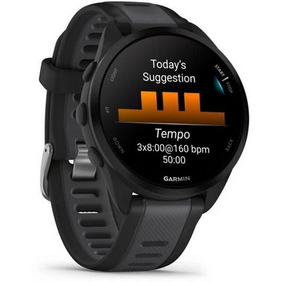 Умные часы Garmin Forerunner 165 Music Black Slate 010-02863-30 - фото 46869