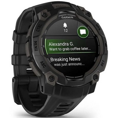 Умные часы Garmin Instinct 3 45 mm AMOLED Black 010-02936-00 - фото 46899