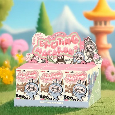Pop Mart Labubu Exciting Macaroon Vynil Face Blind Box x6 - фото 48979
