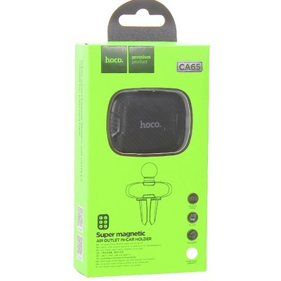 Автомобильный держатель Hoco CA65 Sagittarius series air outlet magnetic car holder магнитный универсальный в решетку черный - фото 6935