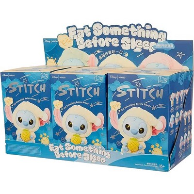 Miniso Disney Stitch Eat Something Before Sleep Series Blind Box X6 - фото 49321