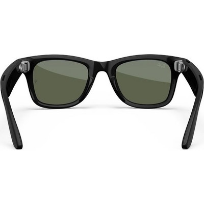 Умные очки Ray-Ban Wayfarer RW4006 Shiny Black/ Green - фото 49905