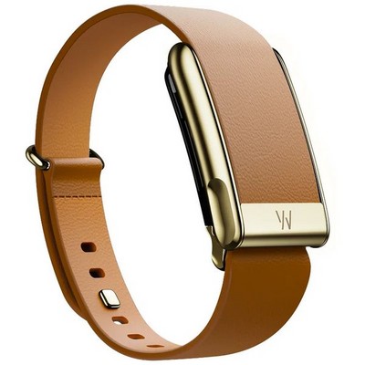Кожаный люксовый ремешок Whoop LeatherLuxe Tapered MG Camel with Gold - фото 51078