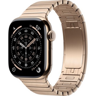 Умные часы Apple Watch Series 11, 42 mm, Gold Titanium Link Bracelet - фото 52098