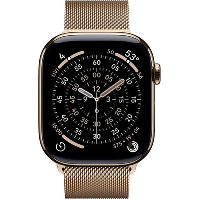 Умные часы Apple Watch Series 11, 46 mm, S-M/M-L Gold Titanium Milanese Loop - фото 52108