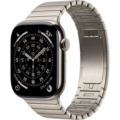 Умные часы Apple Watch Series 11, 46 mm, Natural Titanium Link Bracelet - фото 52113