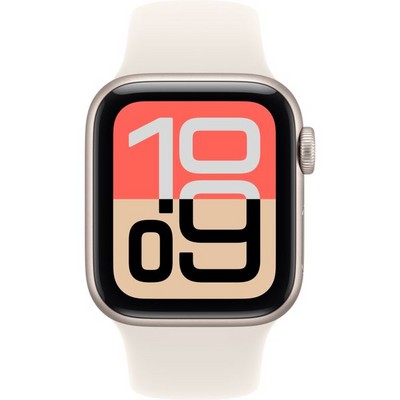 Умные часы Apple Watch SE 3, 40 mm, Starlight Aluminium Starlight Sport Band - фото 52168