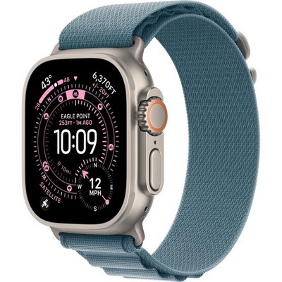 Умные часы Apple Watch Ultra 3, 49 mm, Natural S/M/L Alpine Loop Light Blue - фото 52266