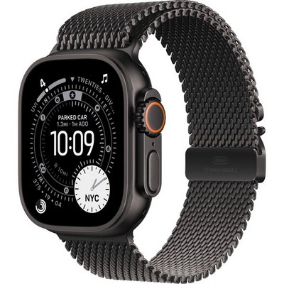 Умные часы Apple Watch Ultra 3, 49 mm, S/M/L Black Titanium Milanese Loop - фото 52323