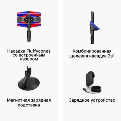 Пылесос Dyson PencilVac Fluffycone SV50 Black (492709-01) - фото 52638