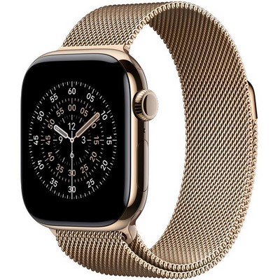 Ремешок Apple Watch 42mm Gold Milanese Loop - фото 55509