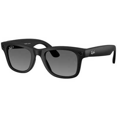 Умные очки Ray-Ban Wayfarer (Gen 2) RW4012 Matte Black/ Polar Gradient Graphite lenses Size L - фото 56692