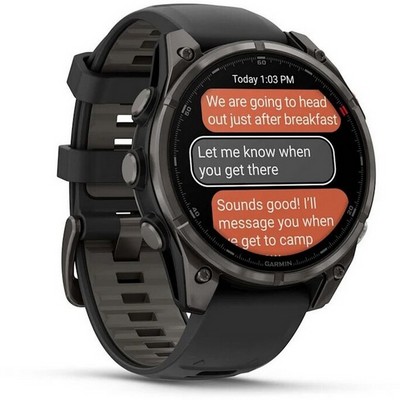 Умные часы Garmin Fenix 8 Pro 47mm Amoled Sapphire Titanium Carbon Gray 010-03198-01 - фото 55833