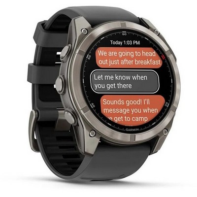 Умные часы Garmin Fenix 8 Pro 51mm Amoled Sapphire Titanium Graphite 010-03199-11 - фото 55869