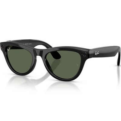 Умные очки Ray-Ban Skyler (Gen2) RW4014 Shiny Black/G15 Green lenses Size M (52mm) - фото 58469