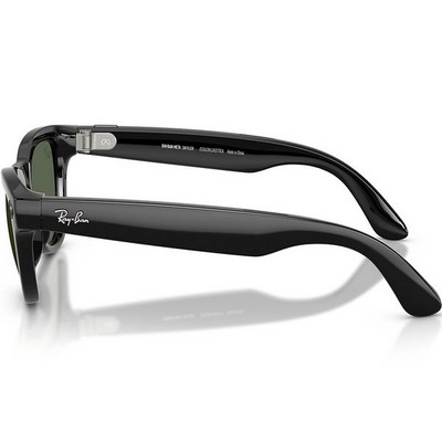Умные очки Ray-Ban Skyler (Gen2) RW4014 Shiny Black/G15 Green lenses Size M (52mm) - фото 58471