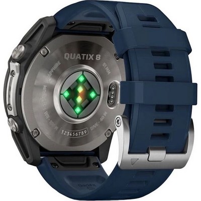 Умные часы Garmin Quatix 8 51mm Amoled Sapphire Titanium Black 010-02905-91 - фото 58675