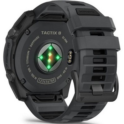 Умные часы Garmin Tactix 8 51mm Amoled Cerakote Sapphire Black 010-04553-01 - фото 58699