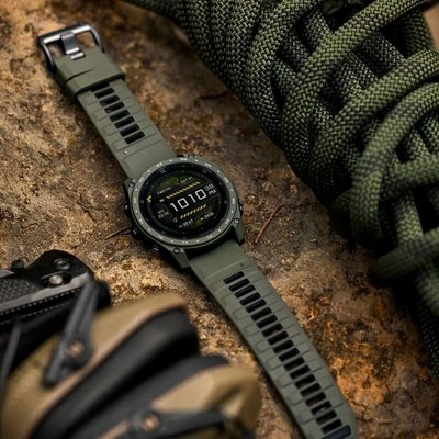 Умные часы Garmin Tactix 8 51mm Amoled Cerakote Sapphire Olive 010-04553-11 - фото 58707