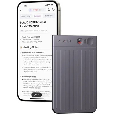 Диктофон Plaud Note ChatGPT Black - фото 58727