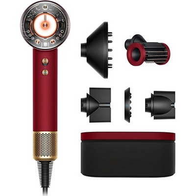 Фен Dyson Supersonic Nural HD16 Red Velvet/Gold с кейсом - фото 59757