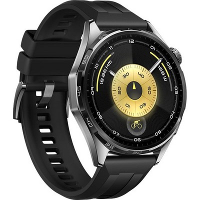 Умные часы Huawei Watch GT 6 46mm Black Fluoroelastomer Strap - фото 60076